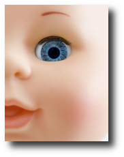 Creepy doll's head pic from How I Met My Daughter
