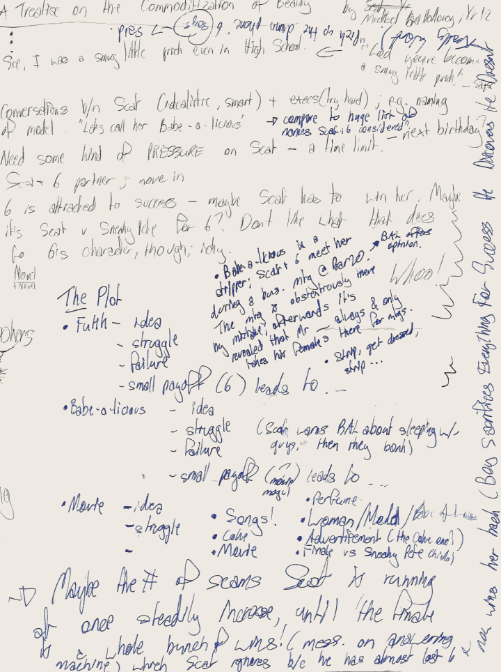 A big scan of early notes